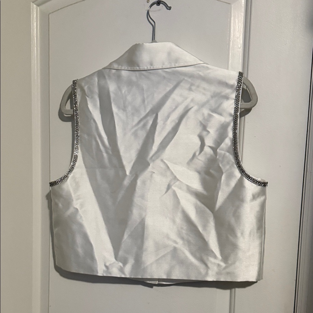Sandro White Sleeveless Blouse - Picture 4 of 5